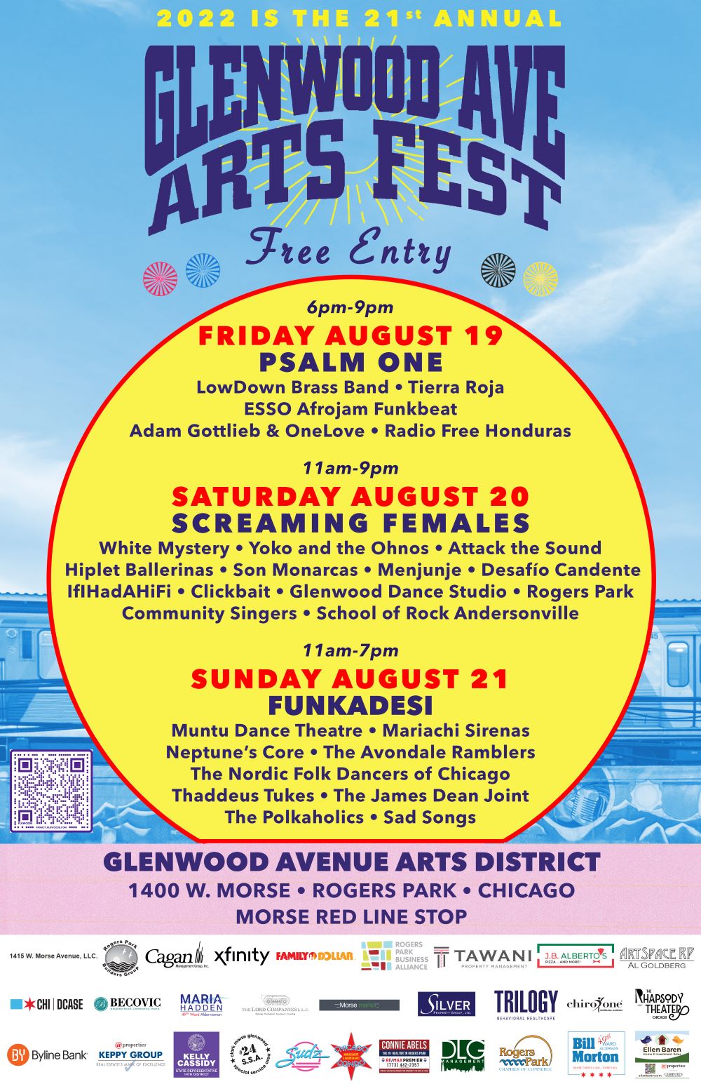 Glenwood Ave Arts Fest poster